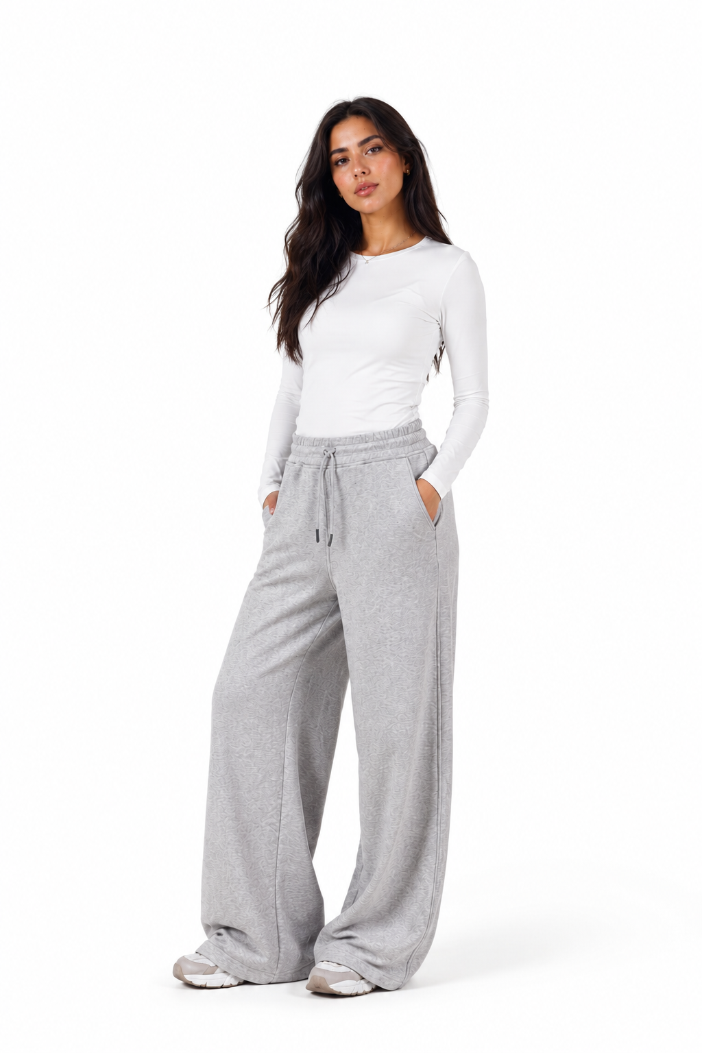 Double Wide Leg Pants – Champagne