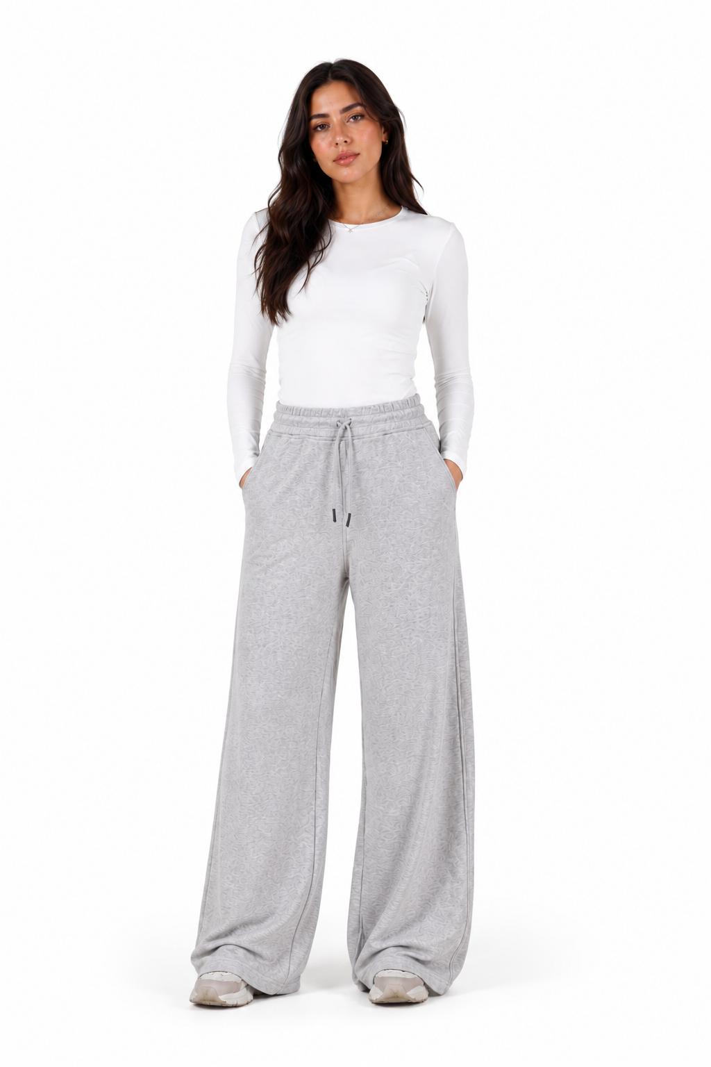 Double Wide Leg Pants – Champagne