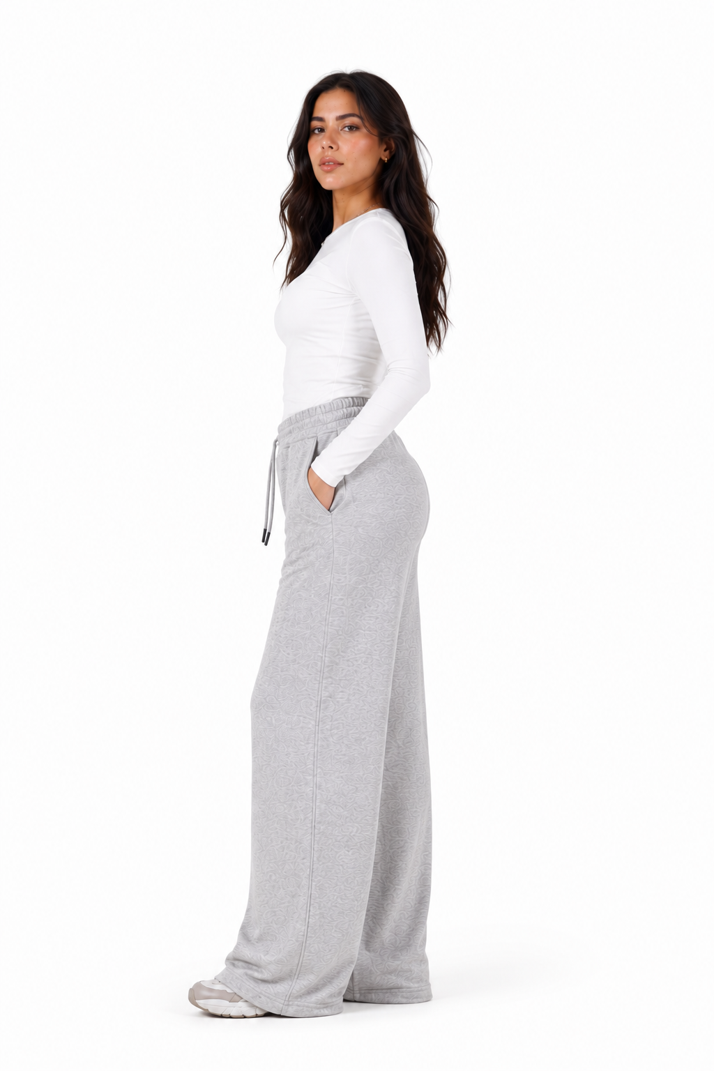 Double Wide Leg Pants – Champagne