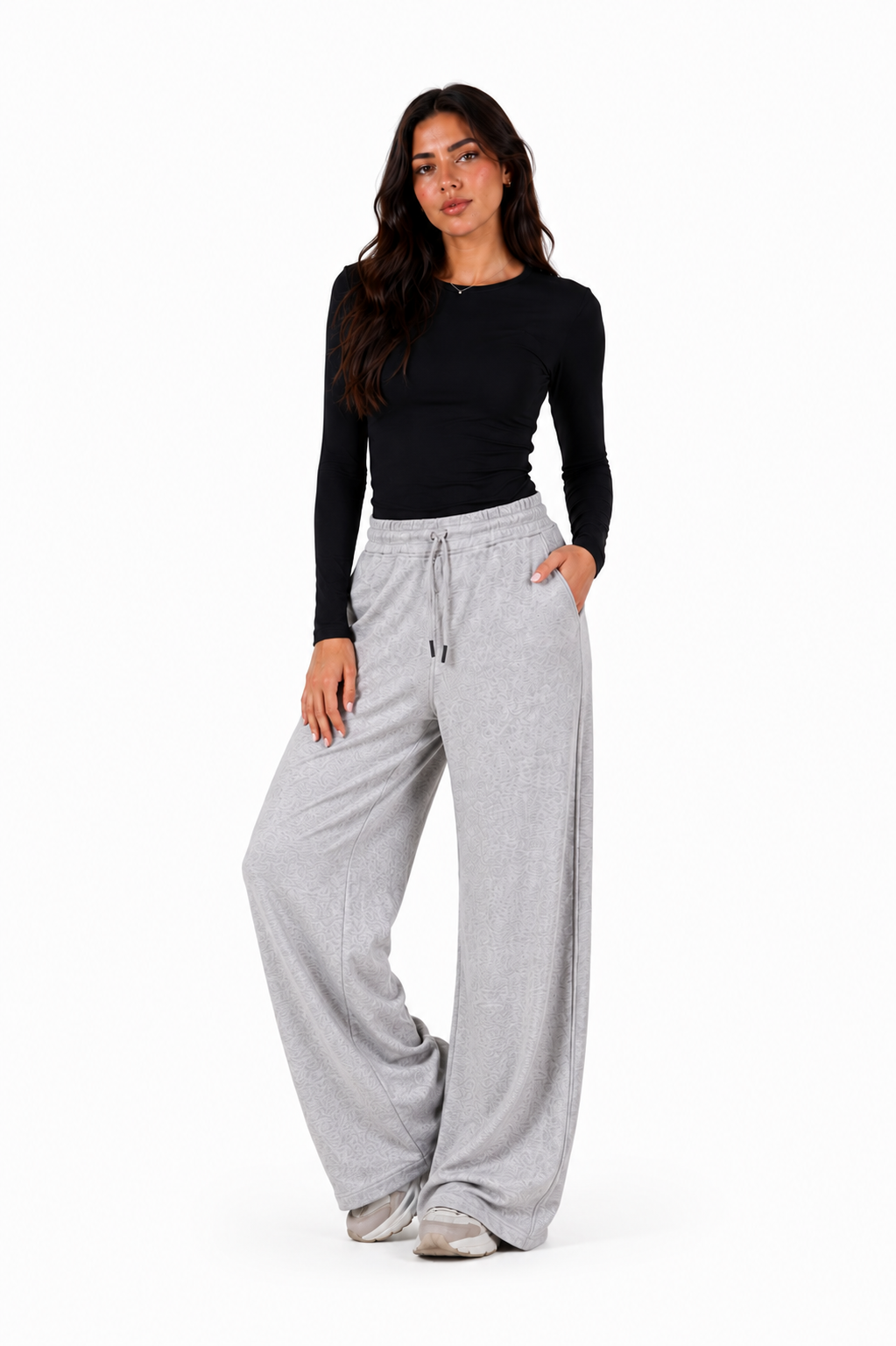 Double Wide Leg Pants – Champagne