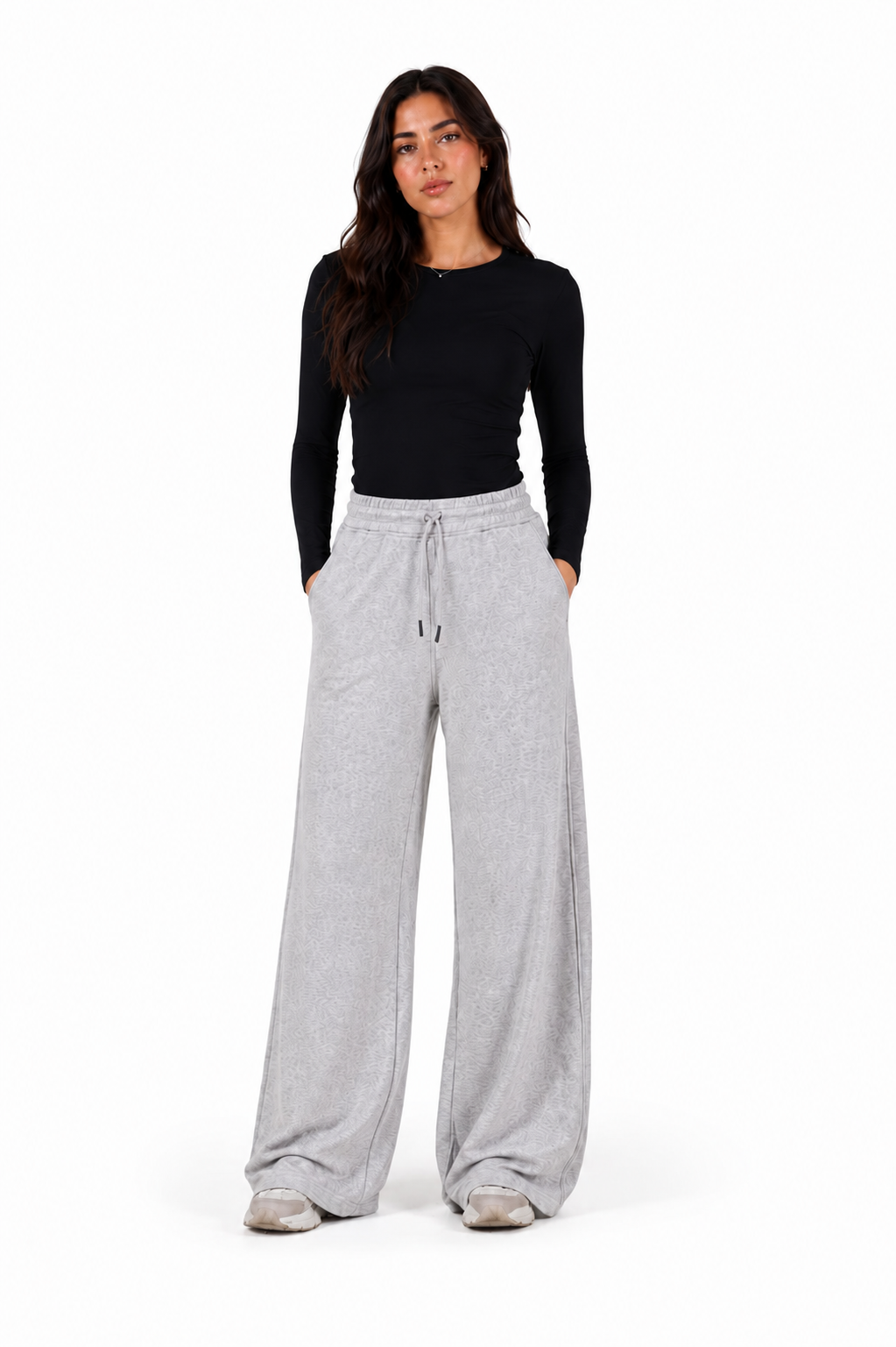 Double Wide Leg Pants – Champagne