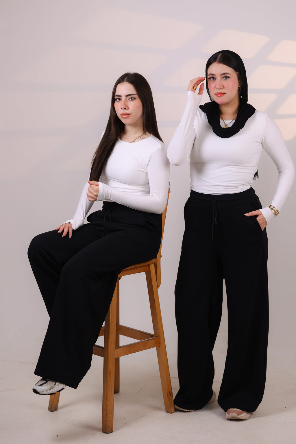 OTY Essential Ribbed LongSleeve Top-White